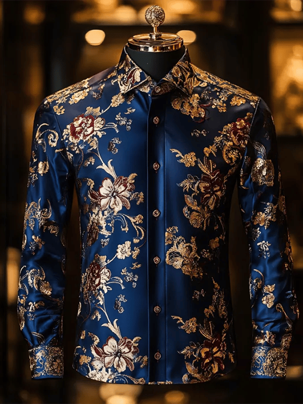 Camisa de lujo Gorgeous de manga larga para hombre