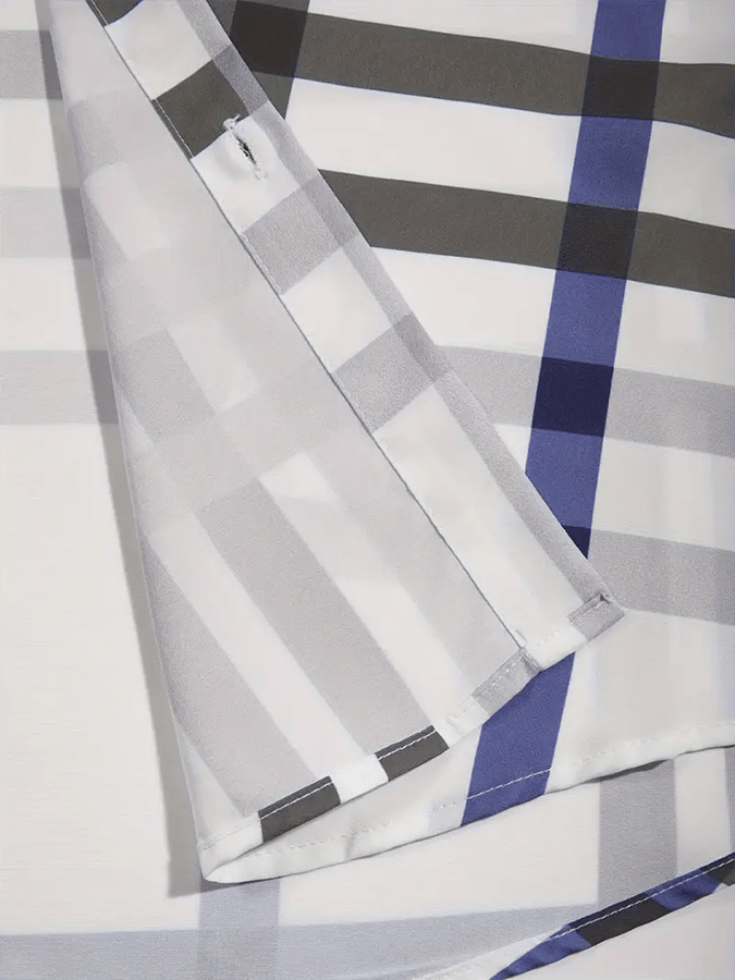 Camisa a cuadros ejecutivo casual para hombre