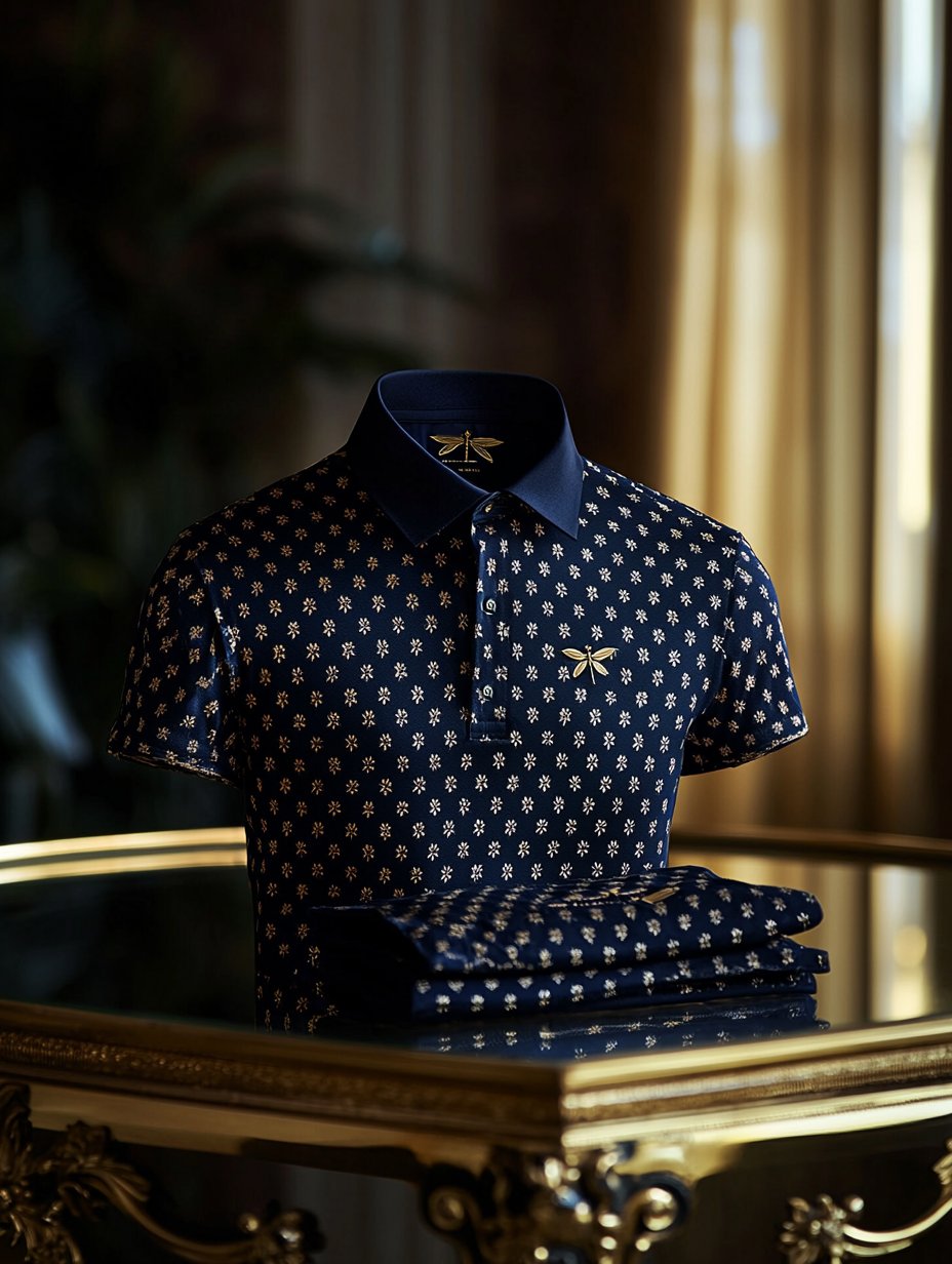 Camisa polo ejecutivo casual Button de manga corta para hombre