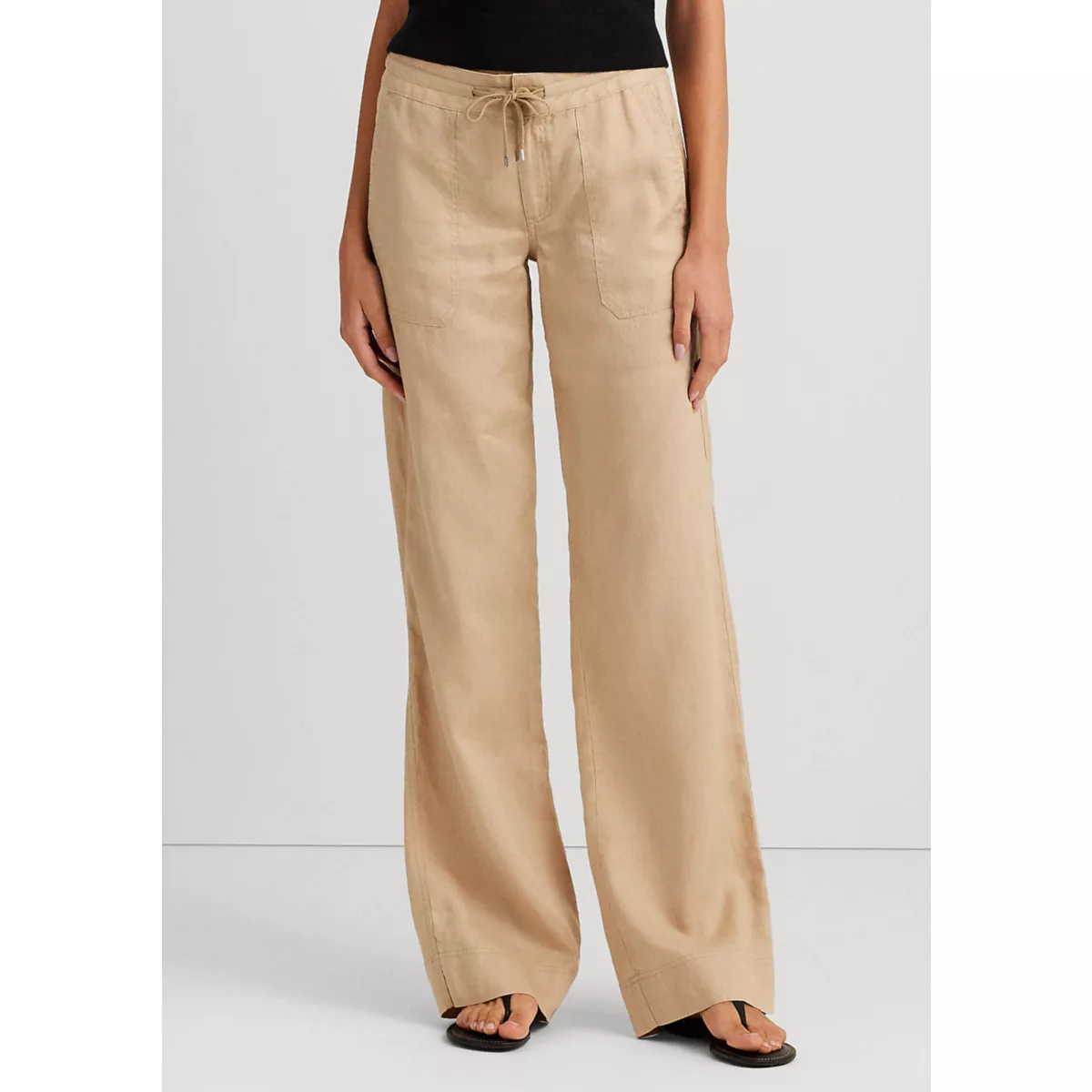 Women's Linen Wide-Leg Pants - 5