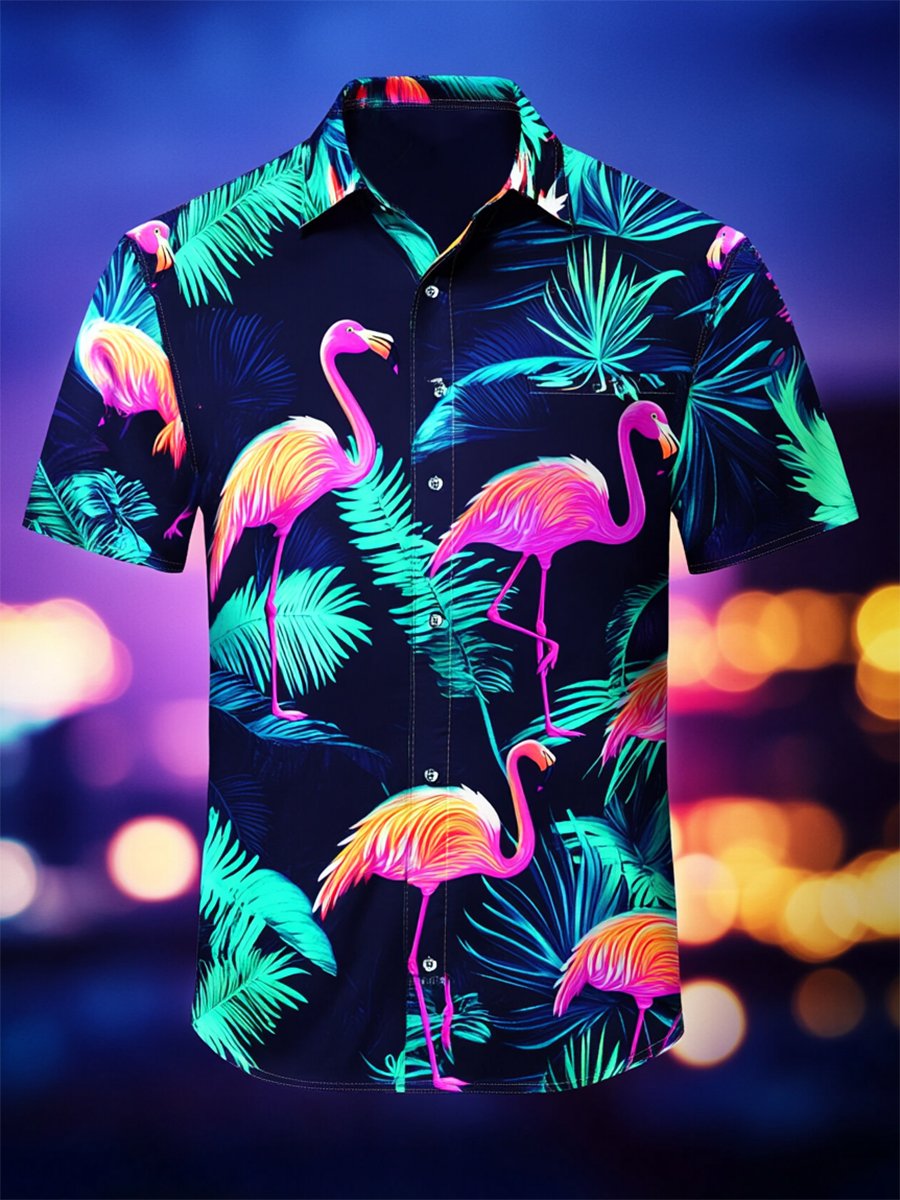 Camisa Resort casual floral Art de manga corta para hombre