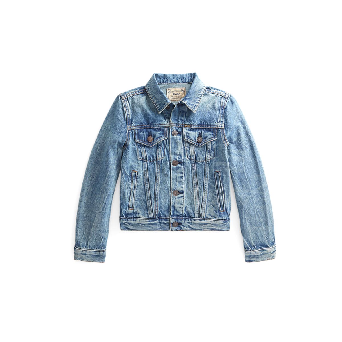 Girls 4-6x Denim Trucker Jacket - 1
