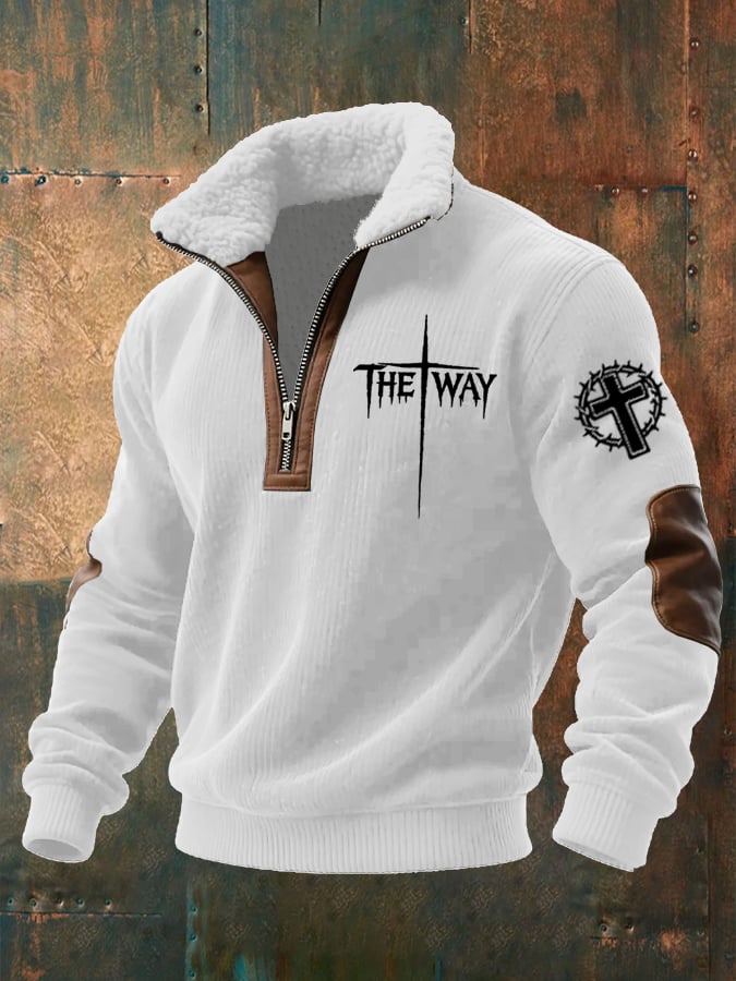 Sudadera Faith estampado cierre para hombre