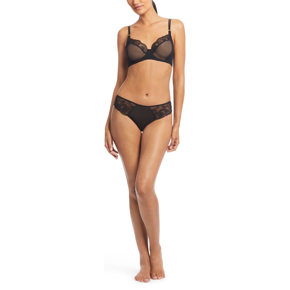 Paisley-Embroidered Bra - 5