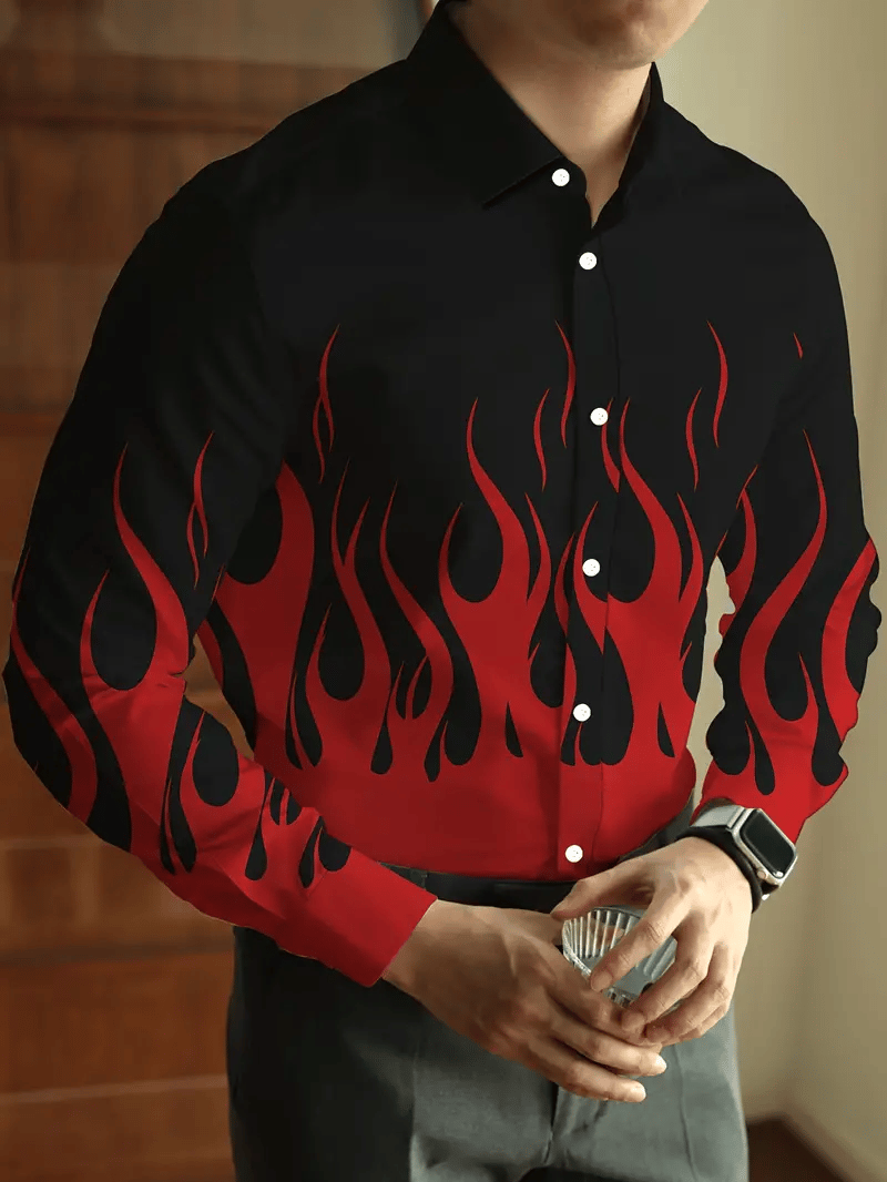 Camisa a cuadros ejecutivo de manga larga para hombre