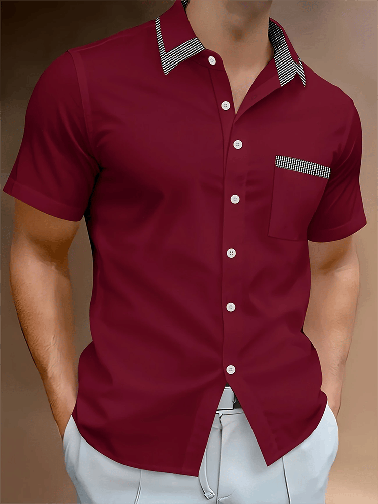 Camisa ejecutivo de manga corta para hombre