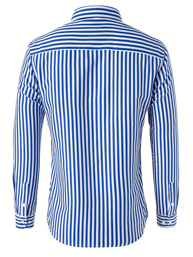 Camisa a rayas ejecutivo casual para hombre