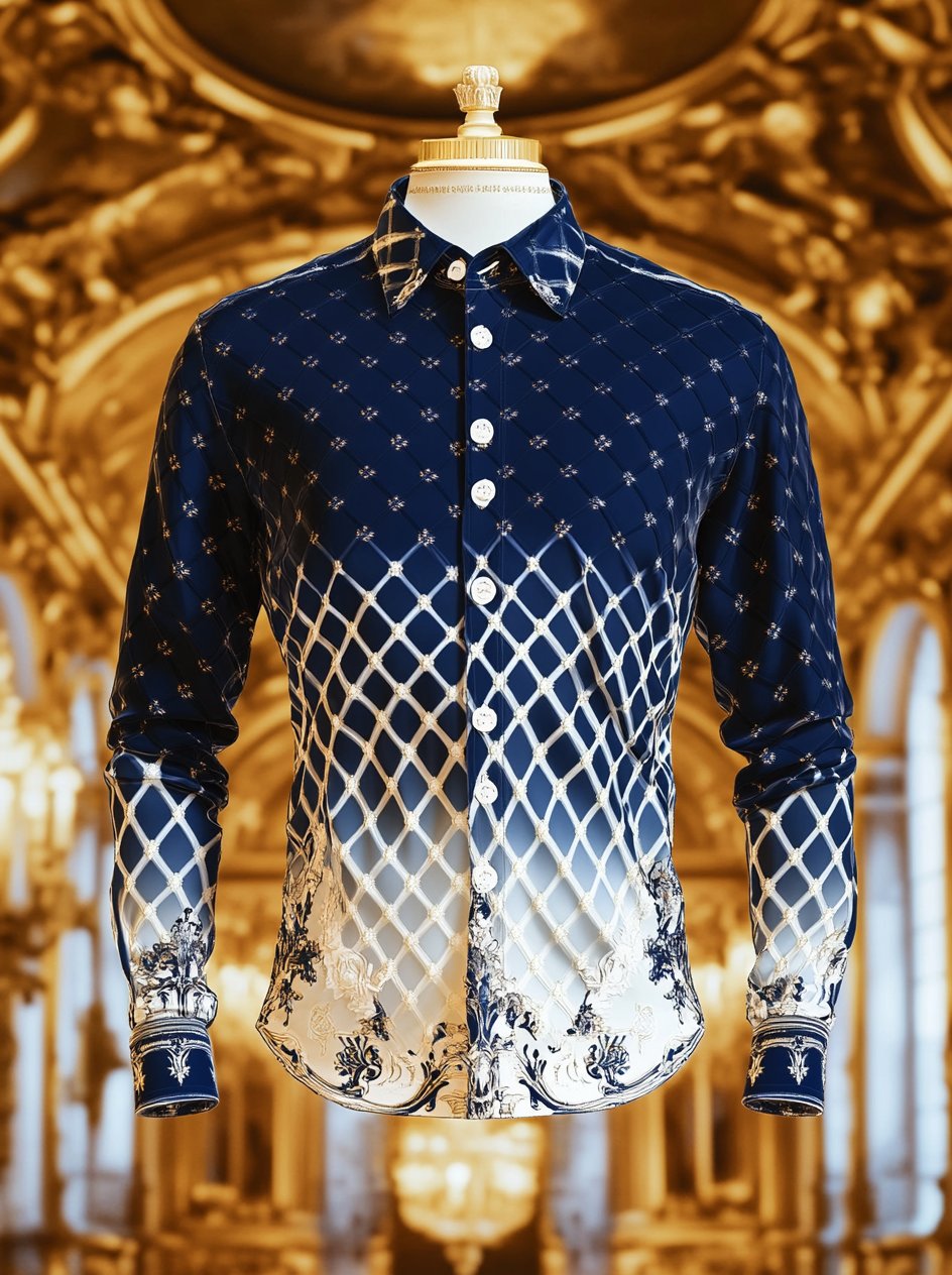 Camisa de lujo Gorgeous de manga larga para hombre