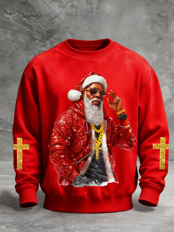 Sudadera Christmas estampado Pullover para hombre