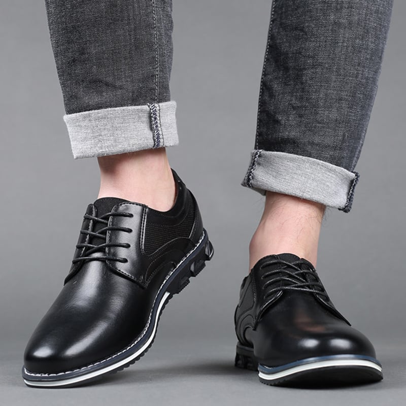Zapatos British Style casual ejecutivo formal cuero para hombre