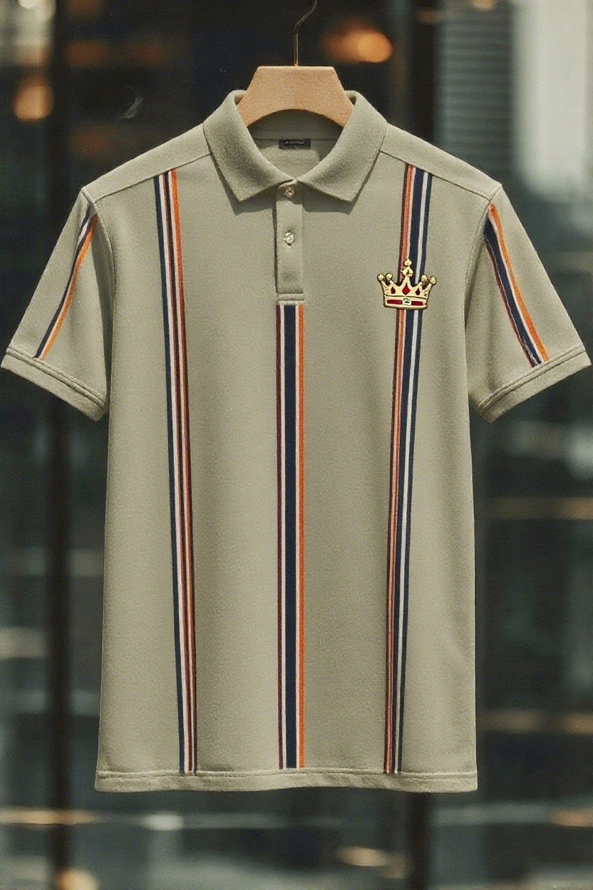 Camisa polo ejecutivo casual Button de manga corta para hombre