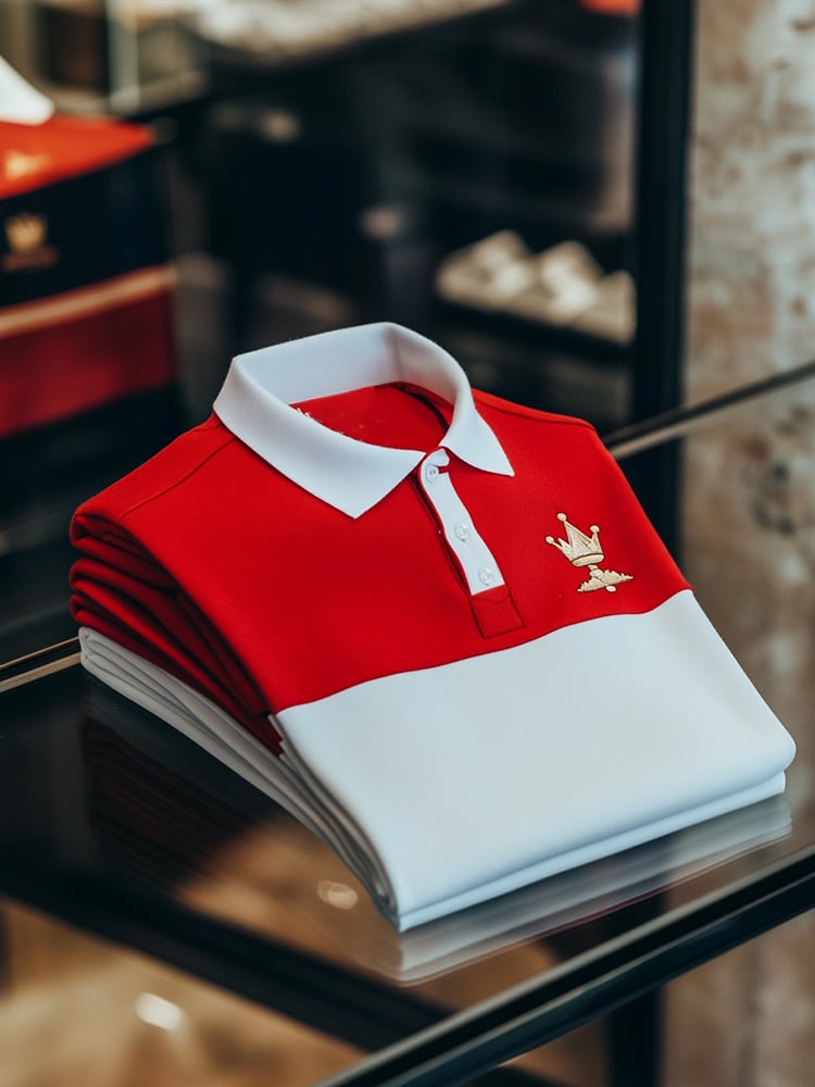 Camisa polo ejecutivo casual Button de manga corta para hombre