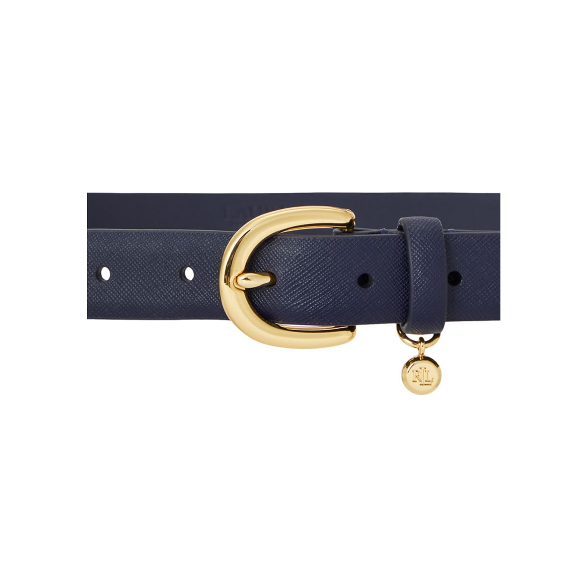Charm Crosshatch Leather Belt - 2