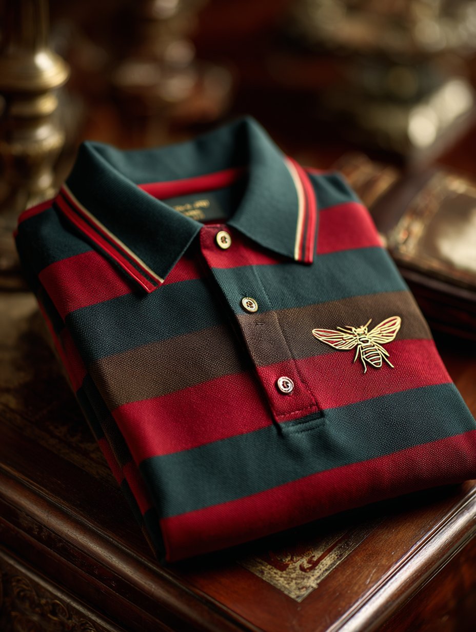 Camisa polo a rayas ejecutivo casual de manga corta para hombre