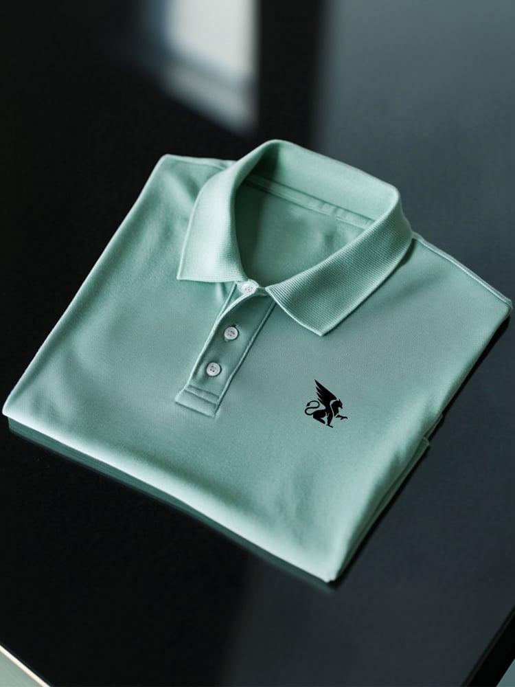 Camisa polo ejecutivo casual Button de manga corta para hombre