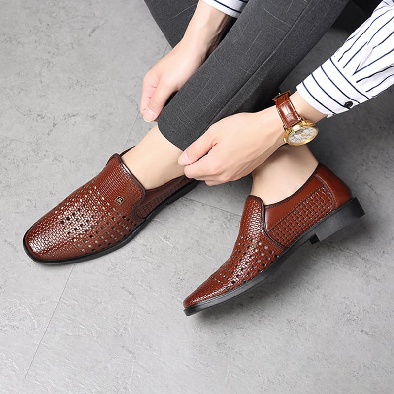para hombre All-Match Breathable casual ejecutivo Formal Leather zapatos
