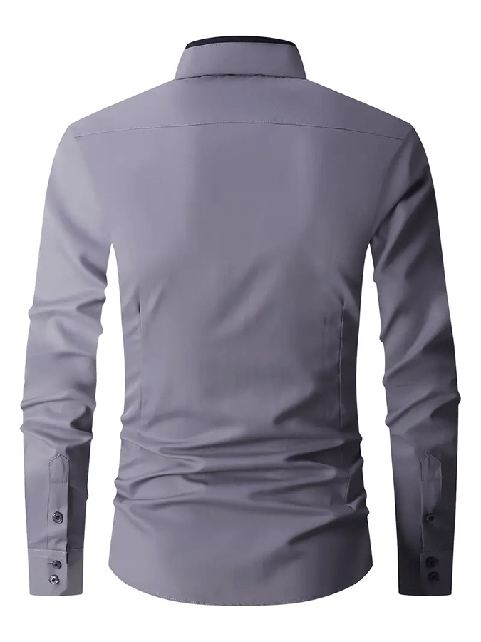 Camisa geométrico Design ejecutivo casual para hombre