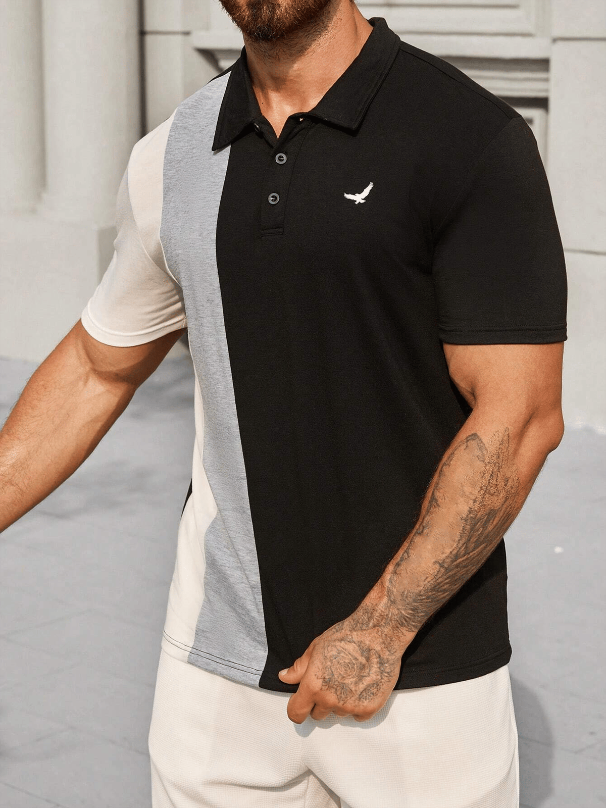 Camisa casual ejecutivo de moda polos para hombre