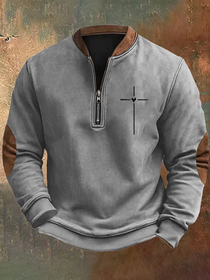 Sudadera Christian Cross Faith estampado para hombre