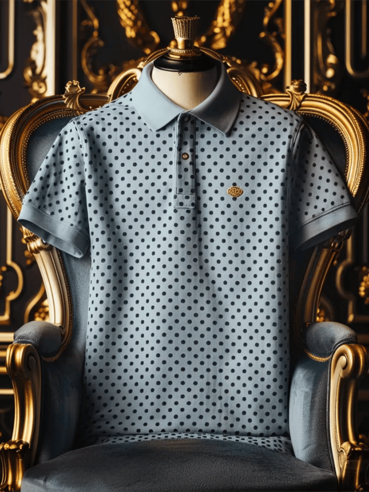 Camisa polo ejecutivo casual Button de manga corta para hombre