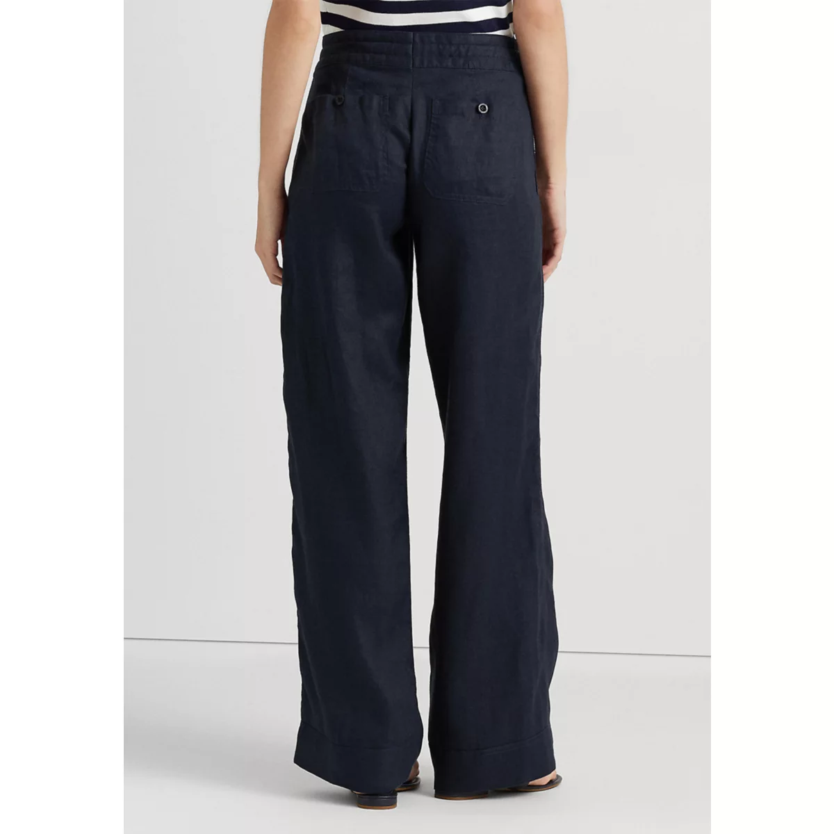 Women's Linen Wide-Leg Pants - 4
