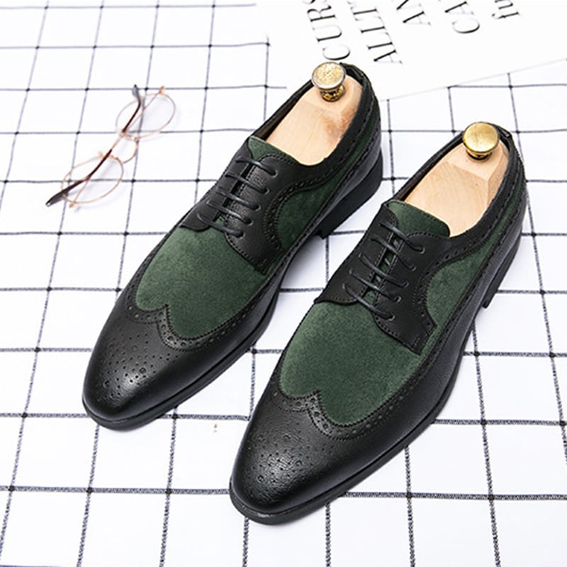 Zapatos de modaable British Comfortable casual Pointed Toe All-Match cuero