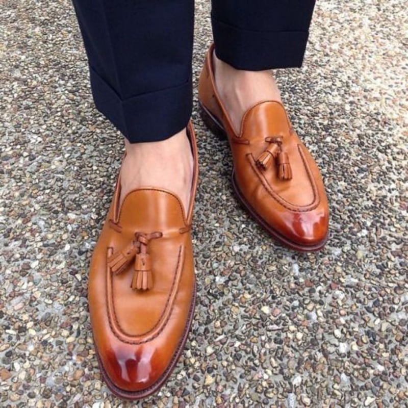 Zapatos casual de moda Brogue Tassel para hombre