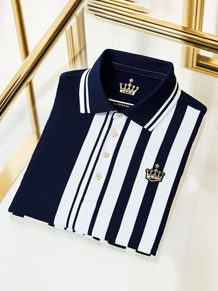 Camisa polo ejecutivo casual Button de manga corta para hombre
