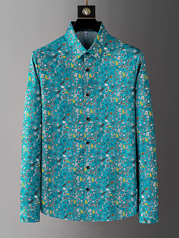 Camisa Light de lujo ejecutivo floral diseño para hombre