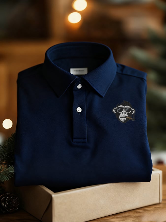 Camiseta Golf Enthusiast estampado Polo de manga corta para hombre