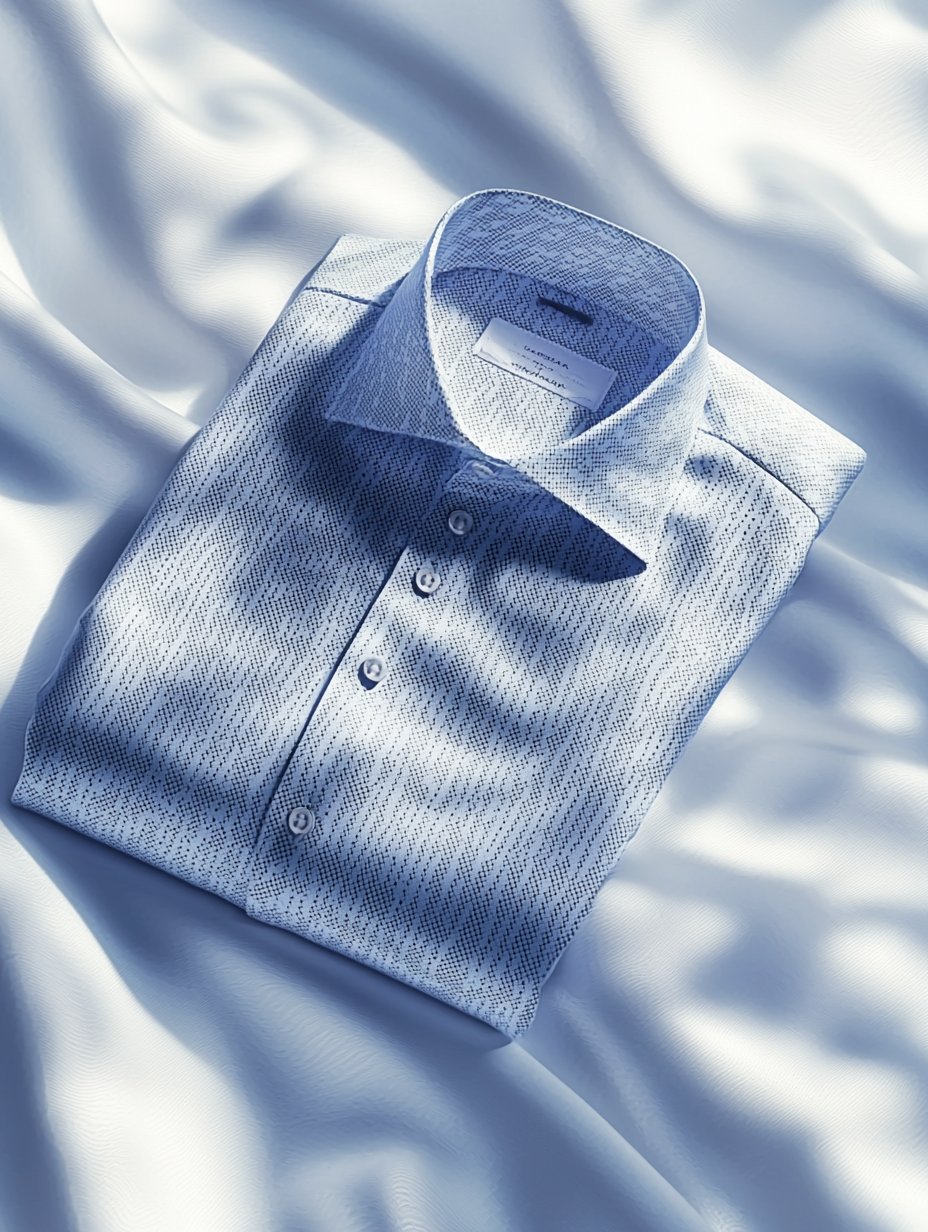 Camisa ejecutivo satén de lujo estampado casual de manga corta Button para hombre