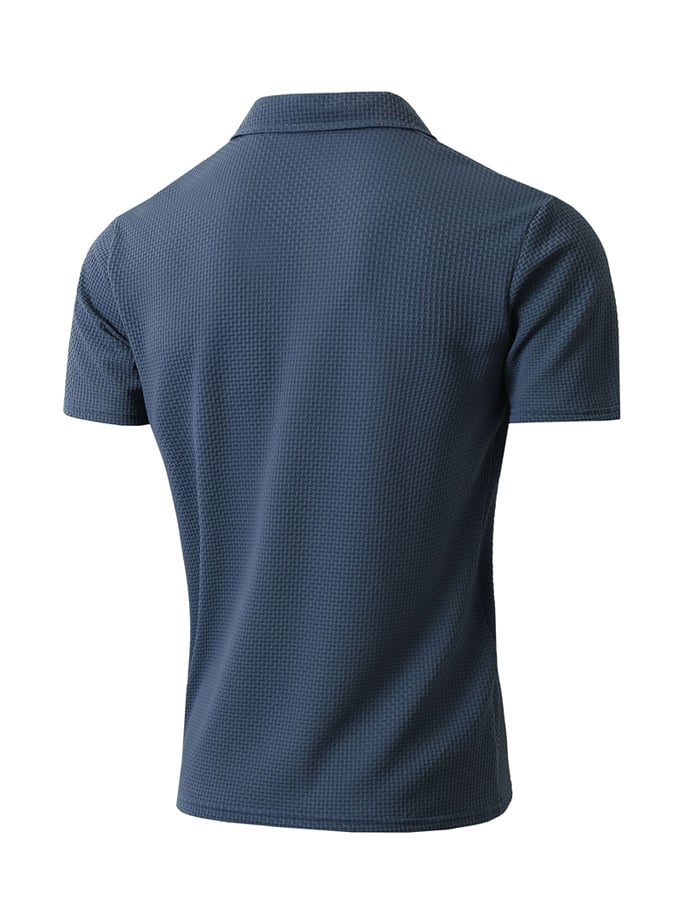 Chaqueta clásico Waffle solapa Polo para hombre