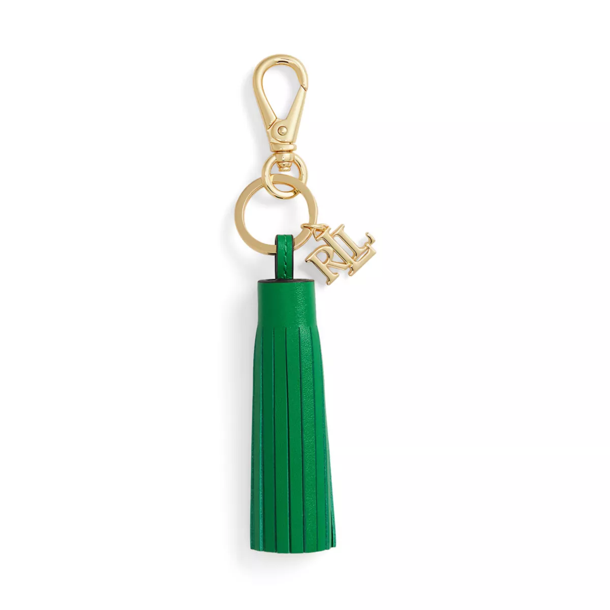 Logo & Leather Tassel Charm - 4