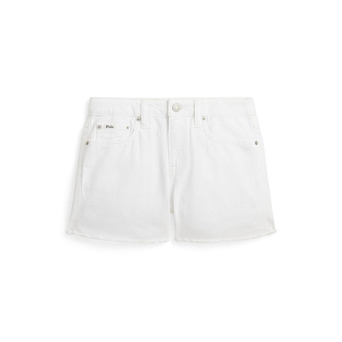 Girls 7-16 Frayed Hem Cotton Denim Shorts - 1