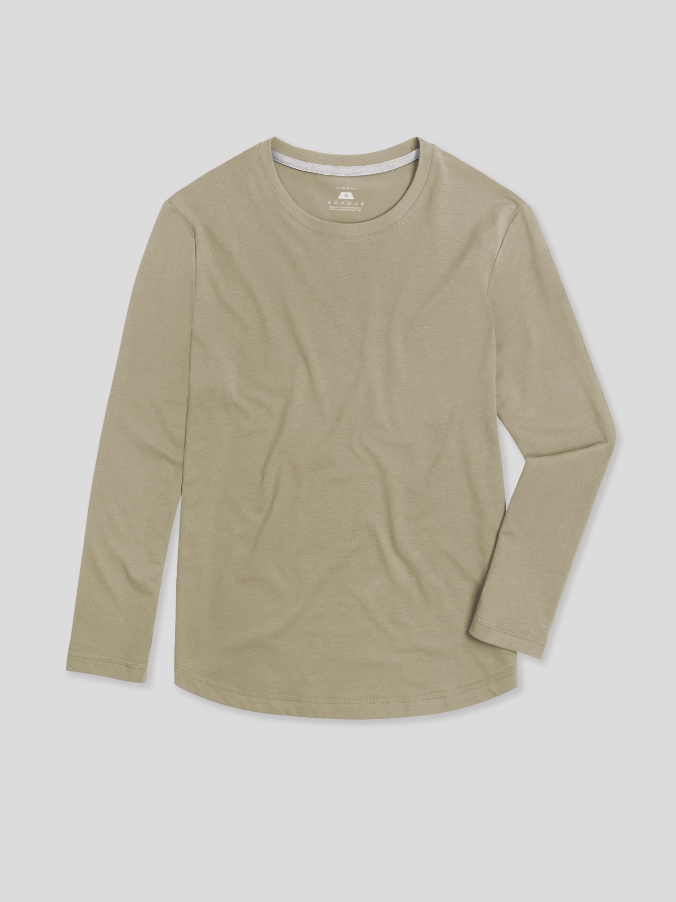 StaySmooth de manga larga Curve Hem Tee: de corte entallado