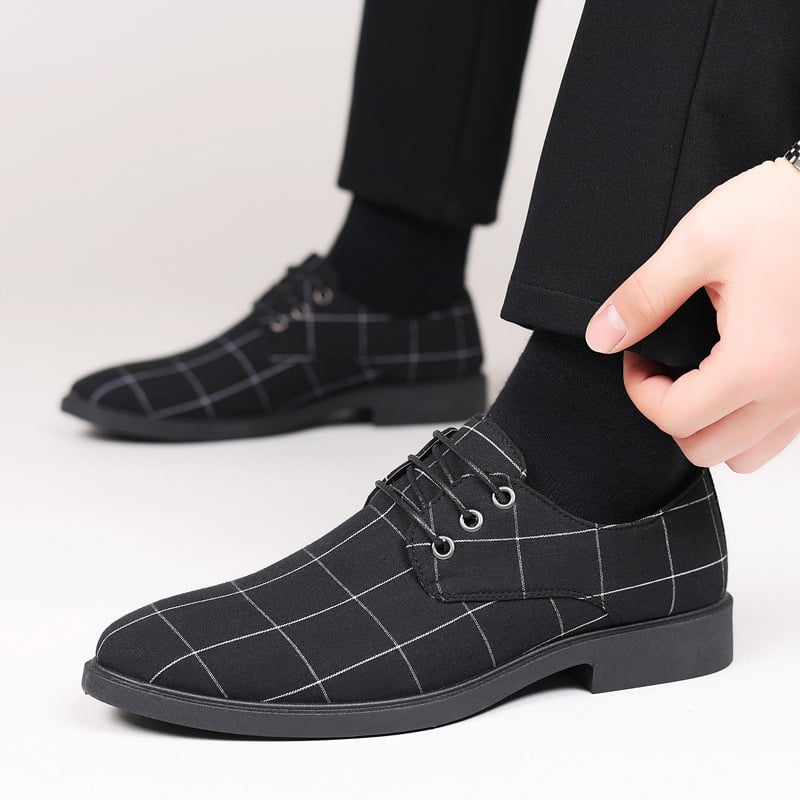 Zapatos a cuadros ejecutivo casual (Minimum Purchase Quantity: 2 Pairs) para hombre