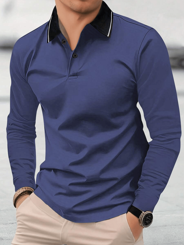 Camisa casual ejecutivo de moda polos para hombre