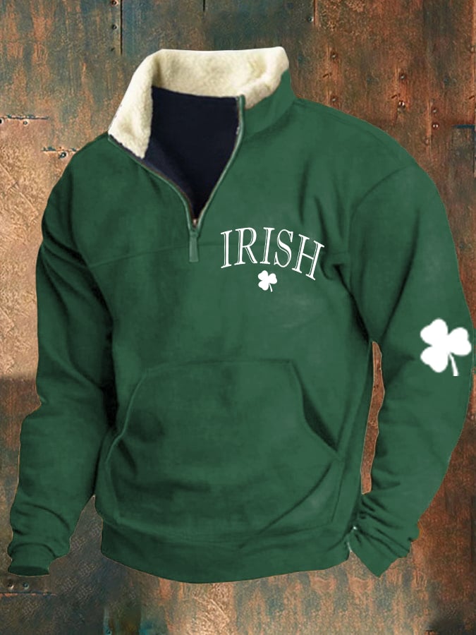 para hombre St. Patrick's Day Shamrock Print Sweacamiseta