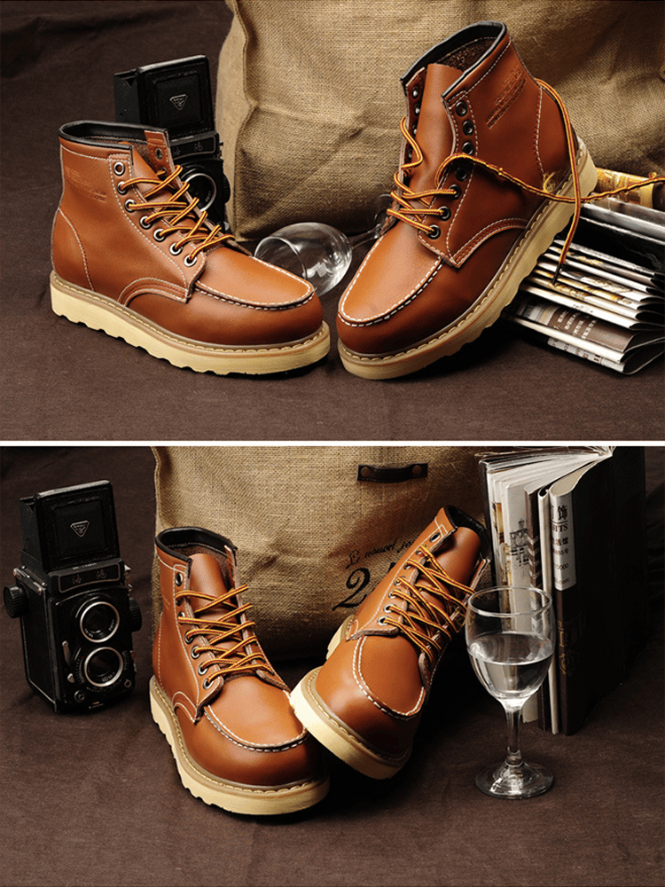 Botas vintage para exterior cuero Martin