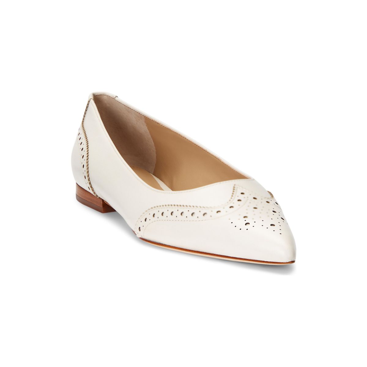 Loraine Burnished Leather Ballet Flats - 5