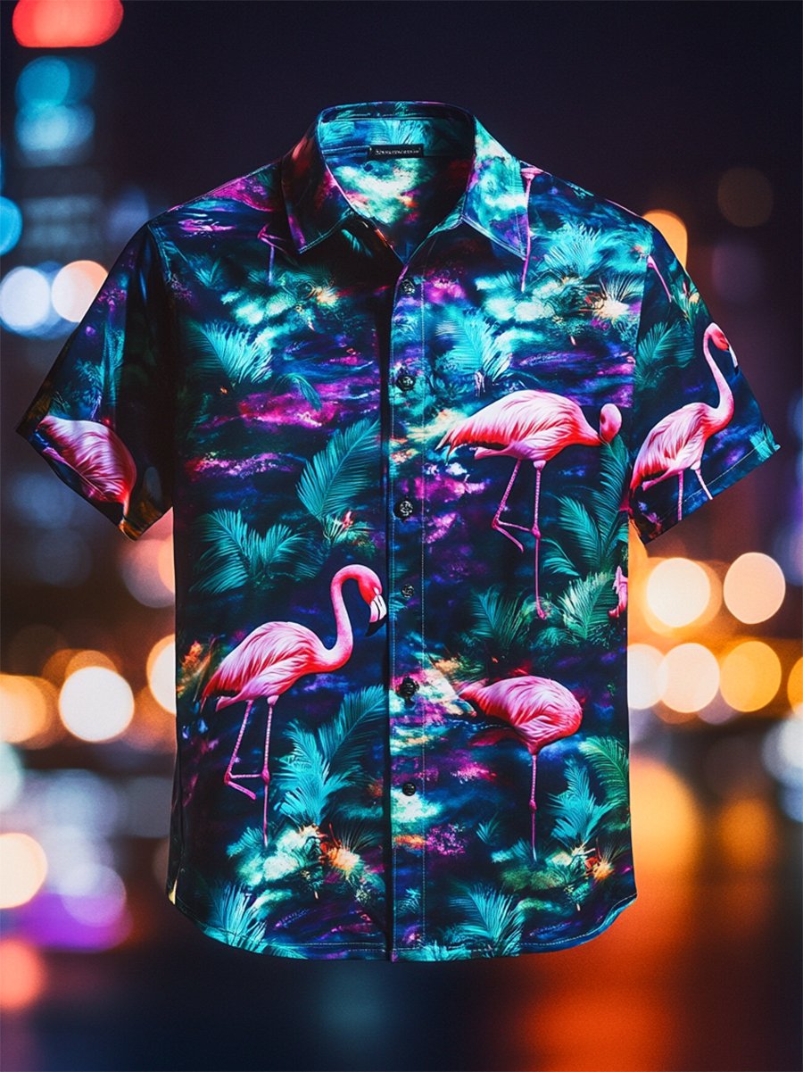 Camisa Resort casual floral Art de manga corta para hombre