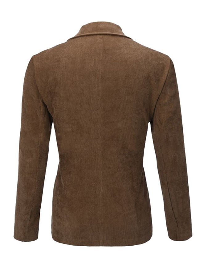 Chaqueta vintage Single Breasted bolsillo Gentleman's ejecutivo Suit para hombre