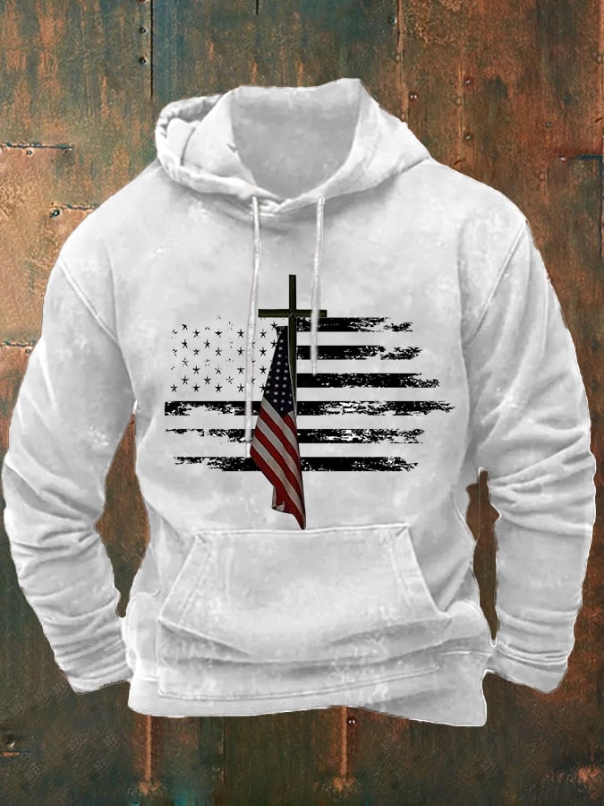 Sudadera casual estampado de manga larga Hooded para hombre