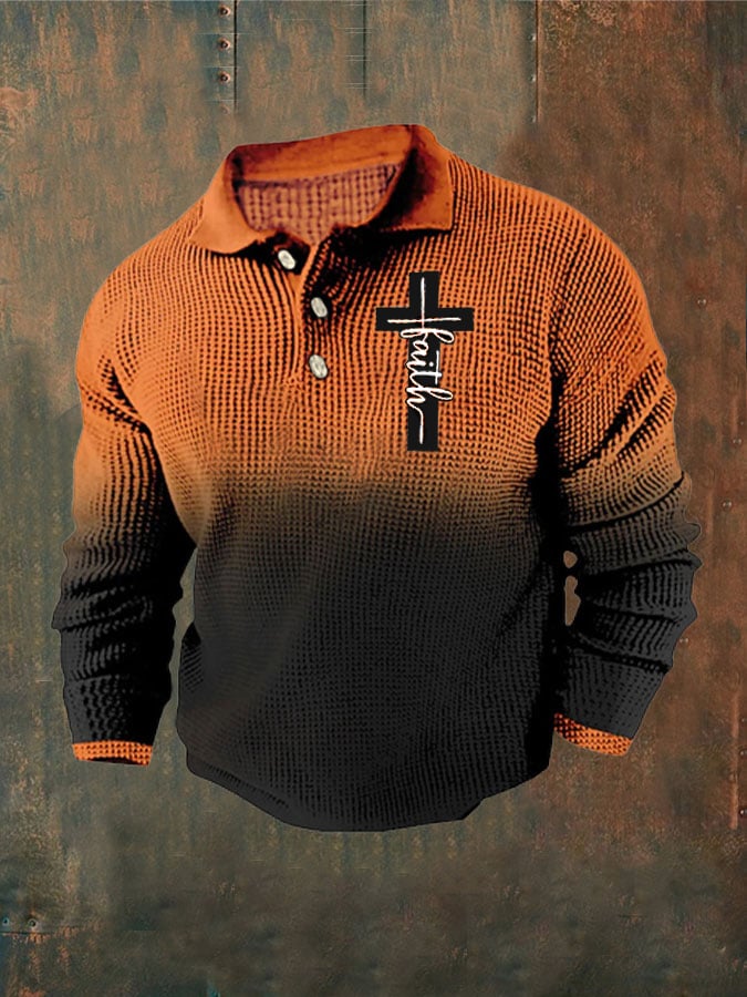 Sudadera Faith Cross estampado para hombre