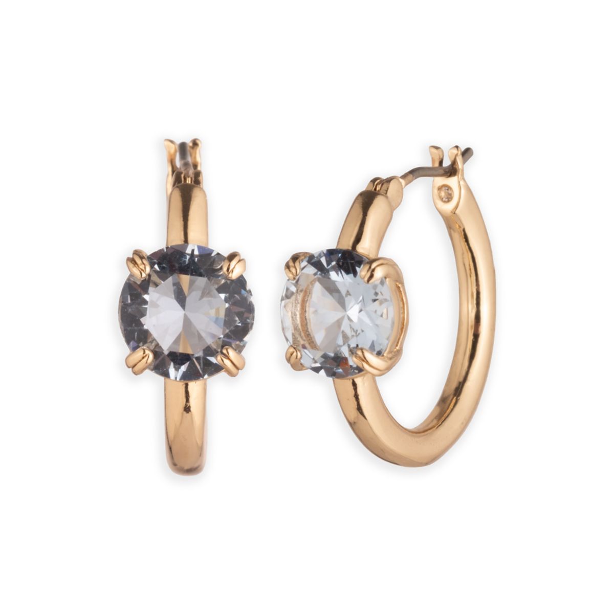Stone Hoop Earrings - 2