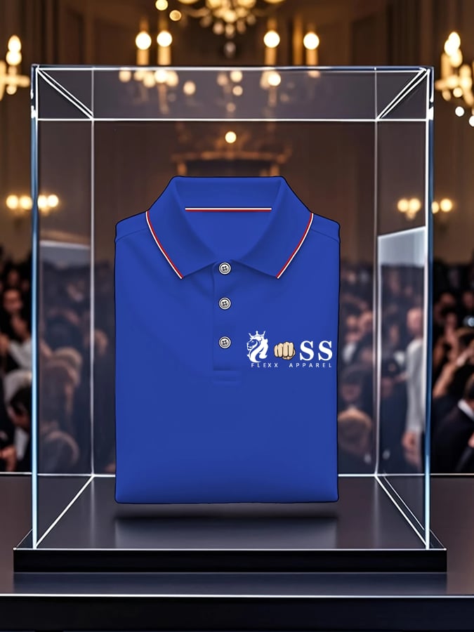 Camisa polo retro Letter Design estampado casual para hombre