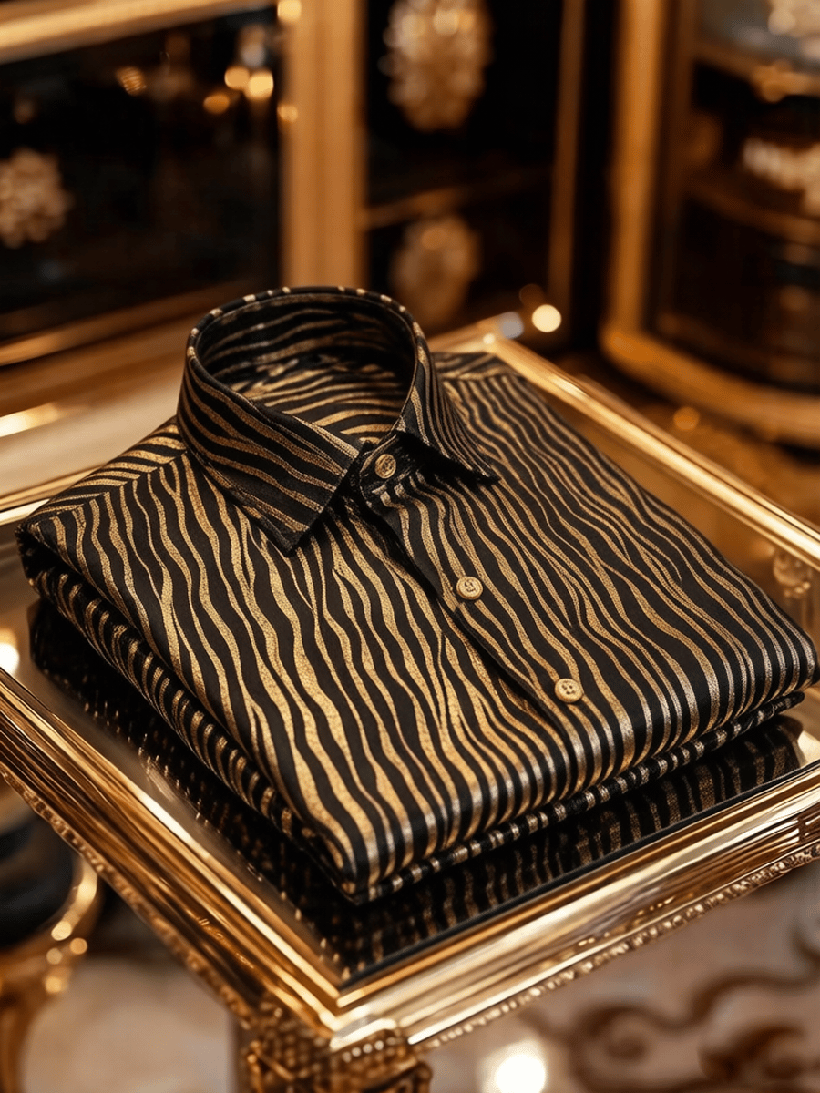 Camisa Silk Quiet de lujo Baroque Burgundy ejecutivo para hombre