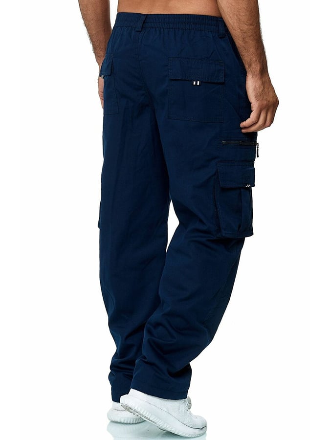 Pantalón para exterior Multi bolsillo holgado Straight Cargo casual