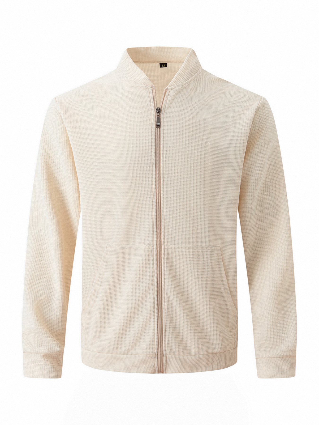 Chaqueta vintage Waffle Zip Comfort para hombre