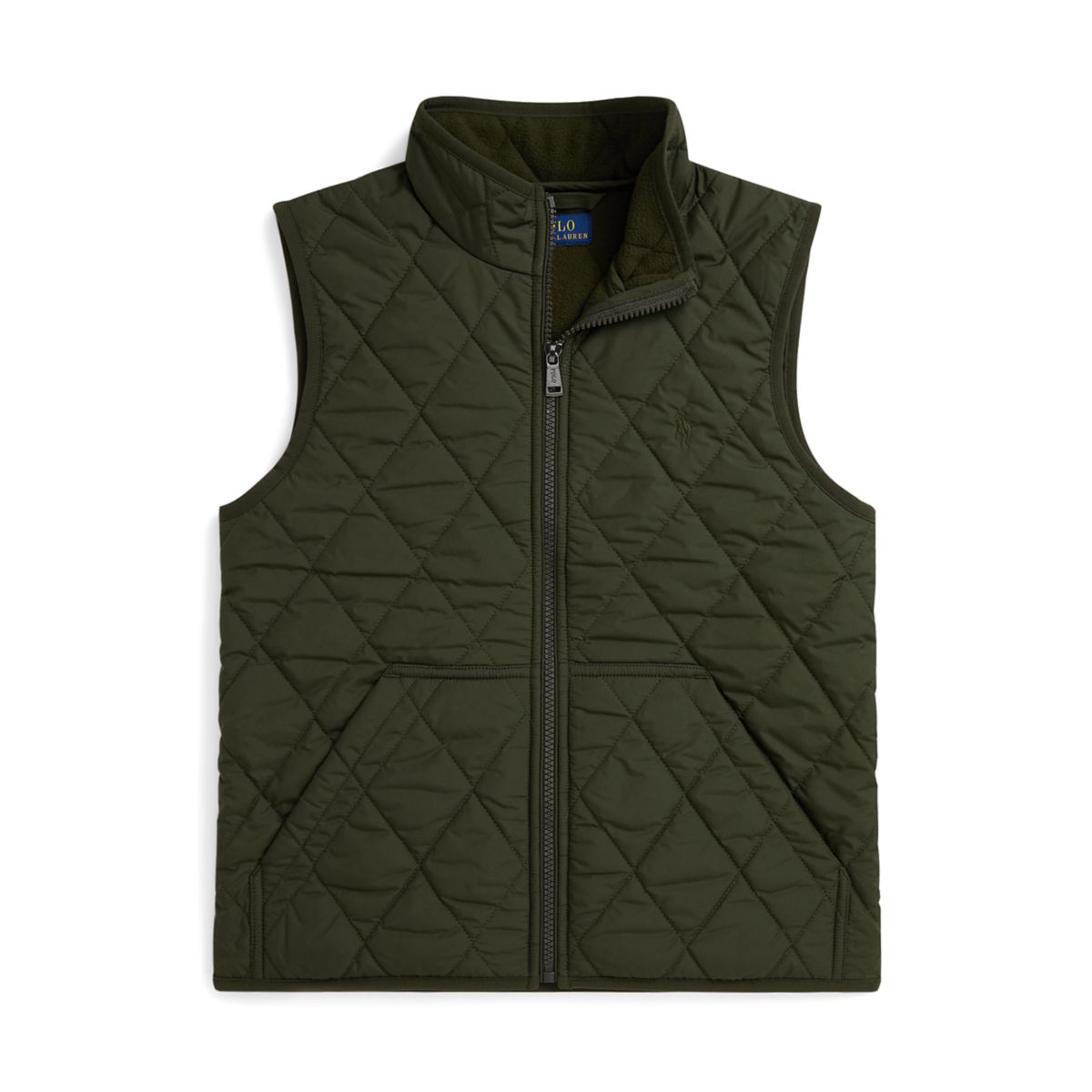 Boys 8-20 Fleece-Lined Quilted Vest - 1